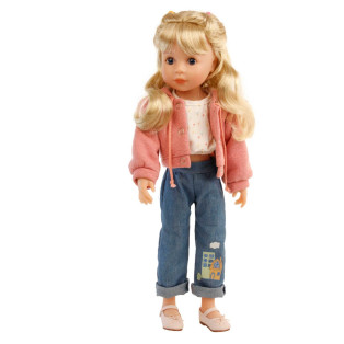 Schildkröt Yella Frieske 46 cm blonde Haarpuppe mit Jeans 2021